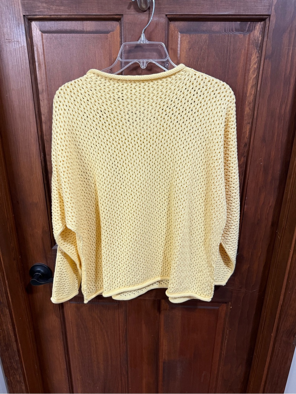 Frank & Eileen Monterey Pointelle Rolled Funnel-Neck Sweater Size M